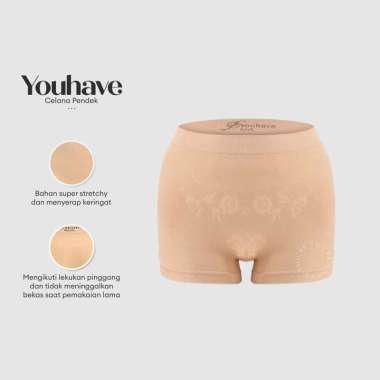 YouHave ( You’ve ) Celana Dalam Boxer Wanita Korset Celana Pendek Short Boxer Sport Slimming Boyshor