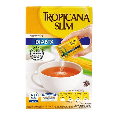 Promo Harga Tropicana Slim Sweetener Diabtx 50 pcs - Blibli