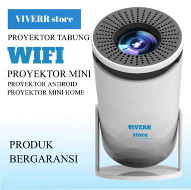Projector mini tabung Infocus LED Proyektor 4K Wifi6 Dualband lumens.