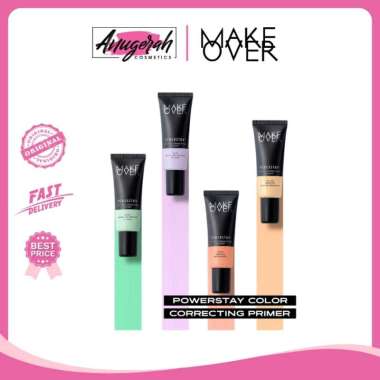 Make Over Powerstay Color Correcting Primer - Makeup Corrective Base Makeup Available 4 Shades Peach