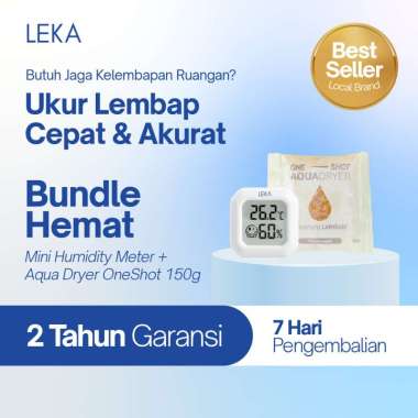 LEKA - HM6005 Mini Humidity Meter - Hygrometer Thermometer - Pengukur Suhu dan Kelembaban Ruangan Bu