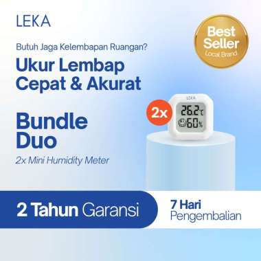 LEKA - HM6005 Mini Humidity Meter - Hygrometer Thermometer - Pengukur Suhu dan Kelembaban Ruangan 2