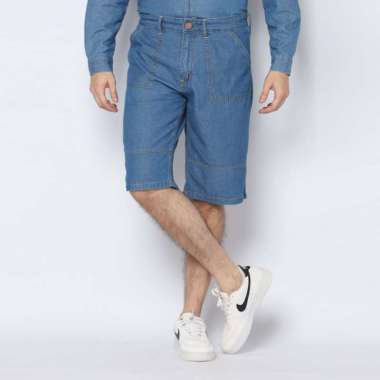 2nd RED Celana Pendek Skena Denim Chambay Mid Biru 162403 XL