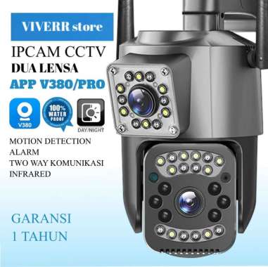 IPCAM CCTV 8MP APP V380/PRO Kamera pengawas CCTV lensa ganda Wifi. CCTV PAKET