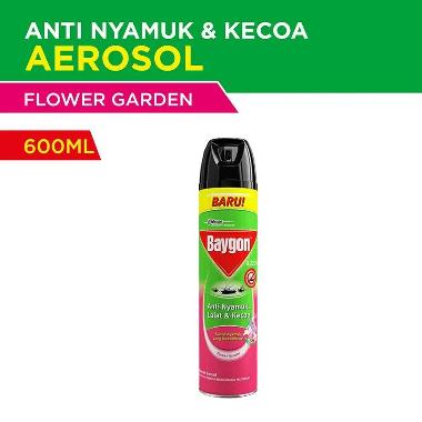 Promo Harga Baygon Insektisida Spray Flower Garden 600 ml - Blibli
