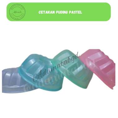 Cetakan Puding Bulat Mini Warna Pastel