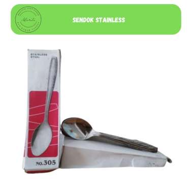 Sendok Makan sendok teh sendok dessert Stainless Steel 1Lusin 303