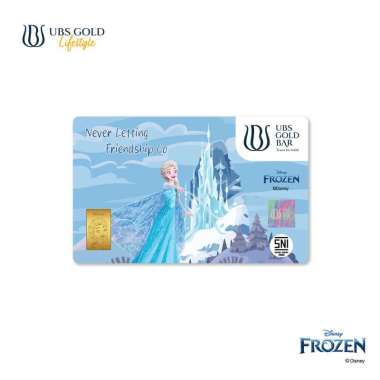 UBS Gold Logam Mulia Disney Frozen Elsa 1 Gr