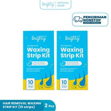 Brighty 2 Pcs Hair Removal Waxing Strip Kit Waxing Ketiak Paket Waxing pencukur bulu kemaluan sugar