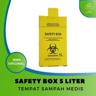 Safety Box Bio Hazard Tempat Sampah Medis [5 L]
