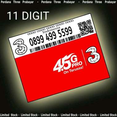 Tri Nomor Cantik Kartu Perdana Cantik Tri Nomor Cantik Three 11 digit 12 digit 13 digit 0899 789 891