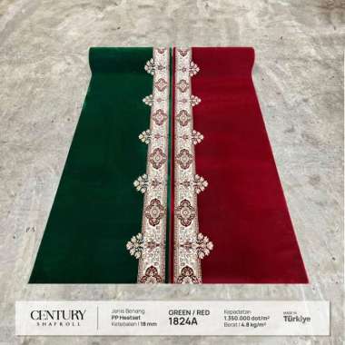 Karpet Masjid Turki Meteran Tebal Century 1824 Green