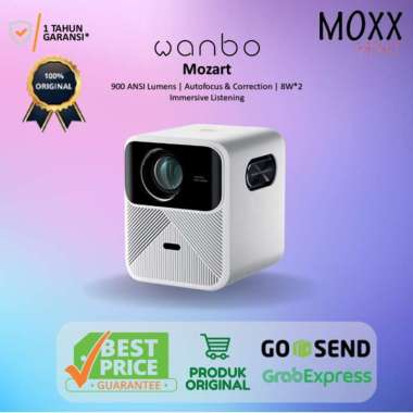 Wanbo Mozart Projector 1080P 900ANSI Lumens Auto-focus 8W*2 Speaker UNIT + BAG