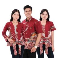 Atasan Batik Melody - Batik Couple - Batik Sarimbit - Batik Wanita - Kutubaru - Blouse Modern - Hem Batik Pria - Seragam Batik - EnC Collection