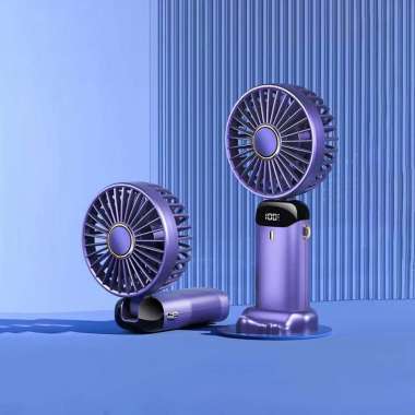 OEM ONE-C1135 Kipas Angin Lipat Mini 5-Speed Wind Led Display dengan Aromaterapi USB 10000mAh / Kipa