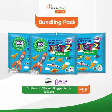 So Good Chicken Nugget Jetz / Naget Ayam Jetz 400gr - Isi 3 pack