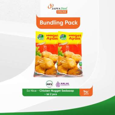 So Nice Chicken Nugget Sedaaap 1kg - Isi 2 pack