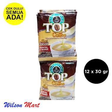 Top Coffee Kopi Susu Kental Manis [12 pcs/ 30 g]