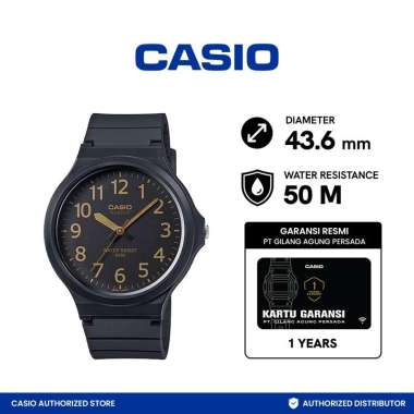 CASIO MW-240-1B2VDF Simple Jam Tangan Unisex - Black BLACK
