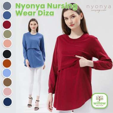 Baju Menyusui - Nyonya Nursing Wear Diza uk. L Navy