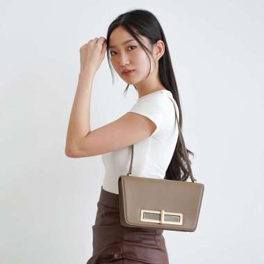 Gobelini 1331 Baldini Flap Shoulder Bag Ginger Snap