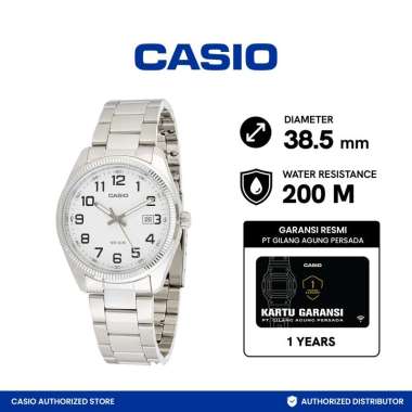 CASIO Analog MTP-1302D-7BVDF Jam Tangan Pria - Silver SILVER