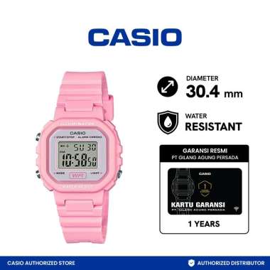 CASIO LA-20WH-4A1DF Strap Resin Jam Tangan Wanita - Soft Pink Soft Pink