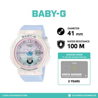 CASIO Baby-G Jam Tangan Wanita BGA-250-7A3DR - White Blue White