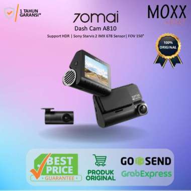 70mai Dash Cam A810 Set Front 4K 2160P Rear HDR 1080P GPS Night Vision UNIT + KIT