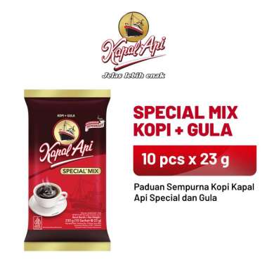 Promo Harga Kapal Api Kopi Bubuk Special Mix per 10 sachet 24 gr - Blibli