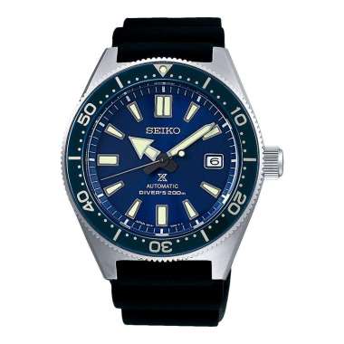 Jam Tangan Pria Seiko Prospex SPB053J1 Automatic Divers 200M Men Blue Dial Black Rubber Strap -