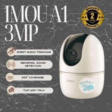 IMOU RANGER A1 3MP 2K WiFi Kamera CCTV IP Camera 1296P Dome 360 Degrees GARANSI RESMI RANGERS A1 3MP