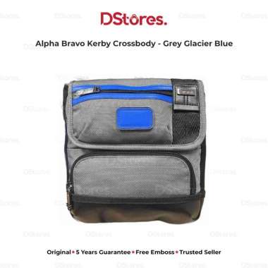 TUMI Alpha Bravo Kerby Crossbody - Grey Glacier Blue