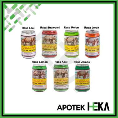 Larutan Penyegar Cap Badak Sinde Kaleng 320 ml Leci