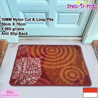 Keset kaki jumbo motif timbul abstrak modern alas depan pintu masuk kamar mandi tidur dapur kitchen