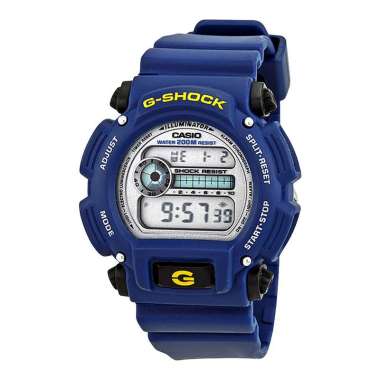 Jam Tangan Pria Casio G-Shock DW-9052-2VDR Men Digital Dial Blue Resin Band -