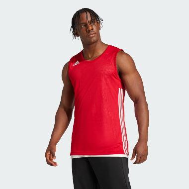 adidas Men Basketball Jersey 3G Speed Reversible Jersey Basket Pria [DY6595] A/S Power Red