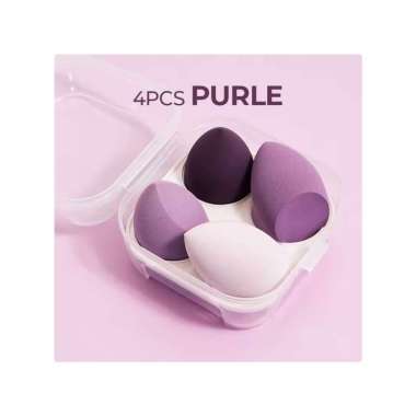 Goto Urbanmac Beauty Blender Spons Puff Cushion Make Up Sponge Makeup 4 PCS PURPLE