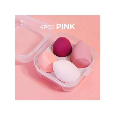 Goto Urbanmac Beauty Blender Spons Puff Cushion Make Up Sponge Makeup 4 PCS PINK