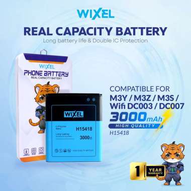 WIXEL Baterai Modem Andromax Haier H15418 M3Y M3Z M3S DC003 DC007 Double Power Real Capacity Batre B
