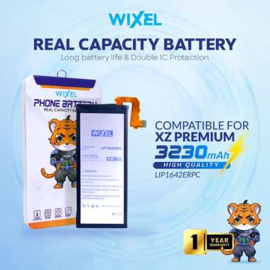 WIXEL Baterai LIP1642ERPC Son Xperia XZ Premium G8142 G8141 SO-04K SO-04J Double Power Real Capacity