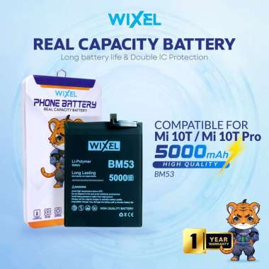 WIXEL Baterai XiaoMi Mi10T / Mi 10T Pro BM53 Double Power Real Capacity Original Batre Batrai Batter