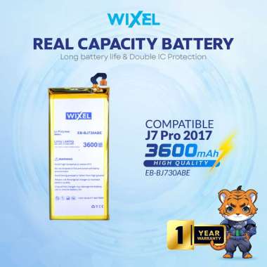 WIXEL Baterai EB-BJ730ABE Samsung Galaxy J7 PRO 2017 J730 Double Power Original Batre Batrai Battery