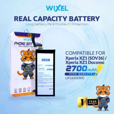 WIXEL Baterai Xperia XZ1 Docomo AU SOV36 SO-01K LIP1645ERPC Double Power Real Capacity Batre Batrai 