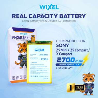 WIXEL Baterai Xperia Z5 Mini / Z5 Compact / X Compact E5803 E5823 LIS1594ERPC F5321 SO-02J Batre Bat