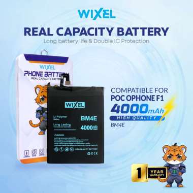 WIXEL Baterai Compatible For Poco F1 BM4E Poco Phone Batre Batrai Battery Dual BM 4E Double Power