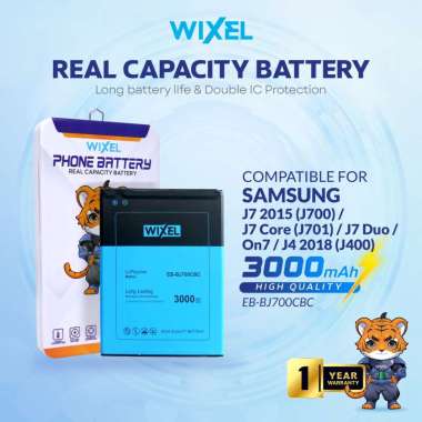 WIXEL Baterai Galaxy J7 2015 J7 Core J701 Duo J4 J400 2018 On7 J700 J700F J720 Double Power Batre Ba