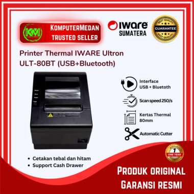 PRINTER THERMAL IWARE ULTRON ULT-80BT 80mm (USB+Bluetooth) AUTO CUTTER IW-ULT-80BT