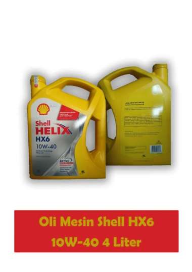 Shell Helix HX6 10W-40 Oli Mesin Mobil [ 4 L ] -42241