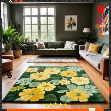 Berkah Saluyu - Karpet Bulu Motif Terbaru Permadani Modern P200 x L120 x T5cm 4.5cm Madrisa